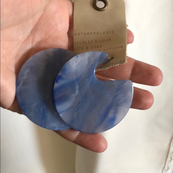Anthropologie Acrylic Hoop Earrings - Picture 7 of 8